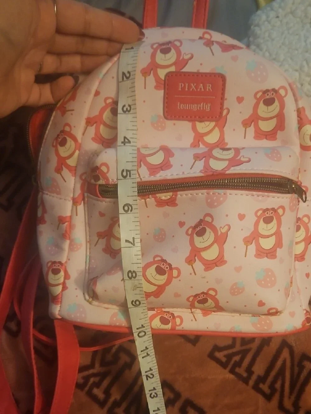 Loungefly Pink Lotso Mini Backpack